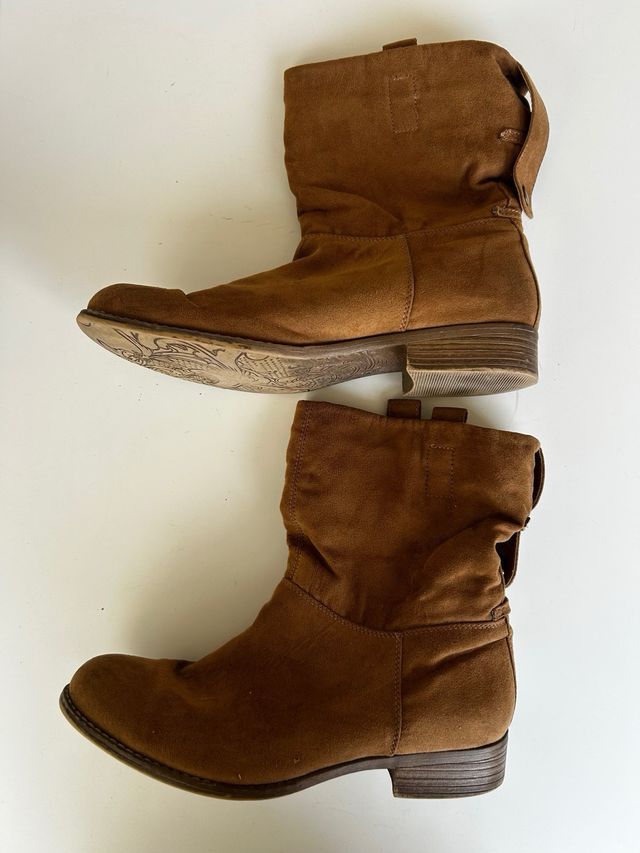 Botas de mujer estilo cowboy marrones