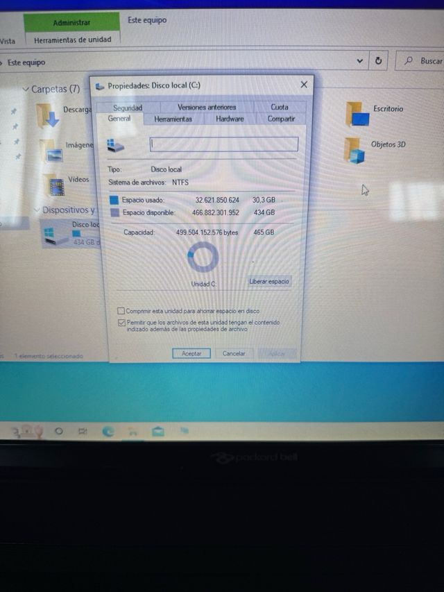 Packard Bell Portátil Negro/Plateado