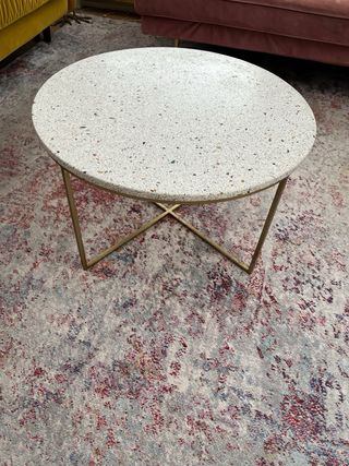 Tavoli ausiliari rotondi effetto mosaico