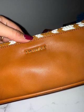 Borsa Twinset marrone e bianca