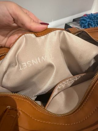 Borsa Twinset marrone e bianca