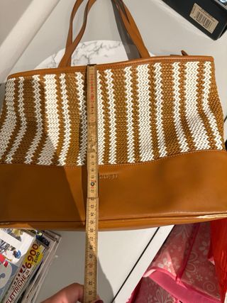 Borsa Twinset marrone e bianca