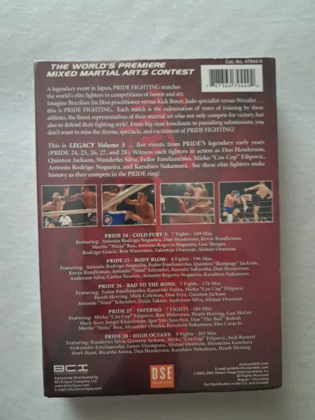 Colección DVDs MMA Pride FC - Precintado