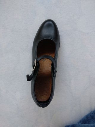 Zapatos Flamenco Danza Niña Negros Talla 33