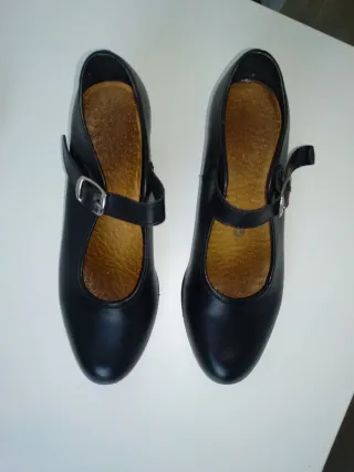 Zapatos Flamenco Danza Niña Negros Talla 33