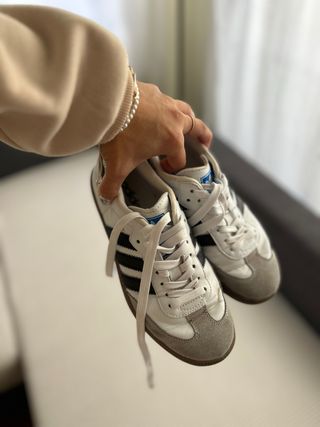 Adidas Samba Gris Blanco Talla 42
