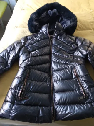 Cazadora azul marino metalizado Talla L