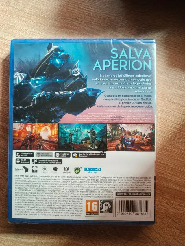 Godfall PS5 nuevo precintado