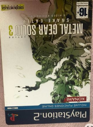 Metal Gear Solid 3: Snake Eater PS2 Edición Metáli