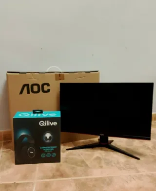 Pack Monitor y Cascos AOC Full HD 165HZ