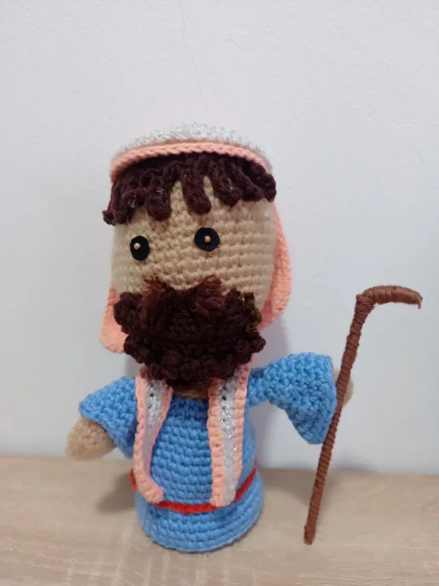 Belén de ganchillo artesanal