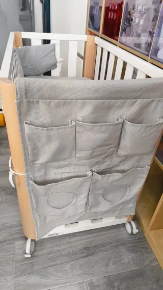 Minicuna colecho Doco 90*50, sábanas y edredón