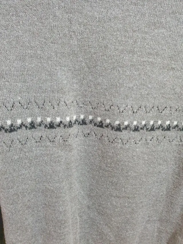 Jersey cuello barco punto gris T/M