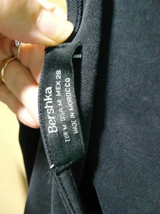 Mono largo Bershka negro