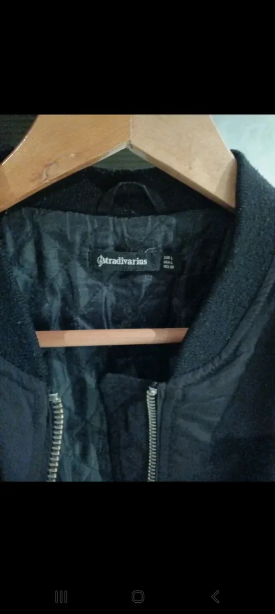 Chaqueta bomber negra