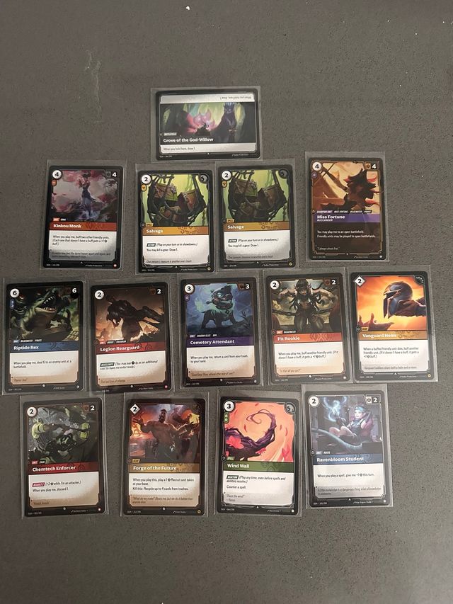 Lote 14 Cartas Riftbound - 10 Foil