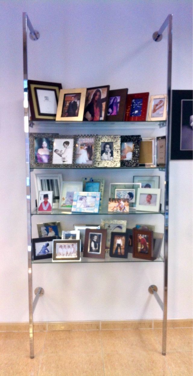 Estantería de Acero Inoxidable para escaparate