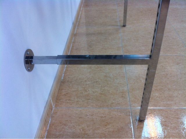 Estantería de Acero Inoxidable para escaparate