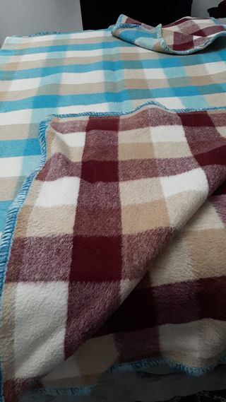 Coperta di lana a quadri