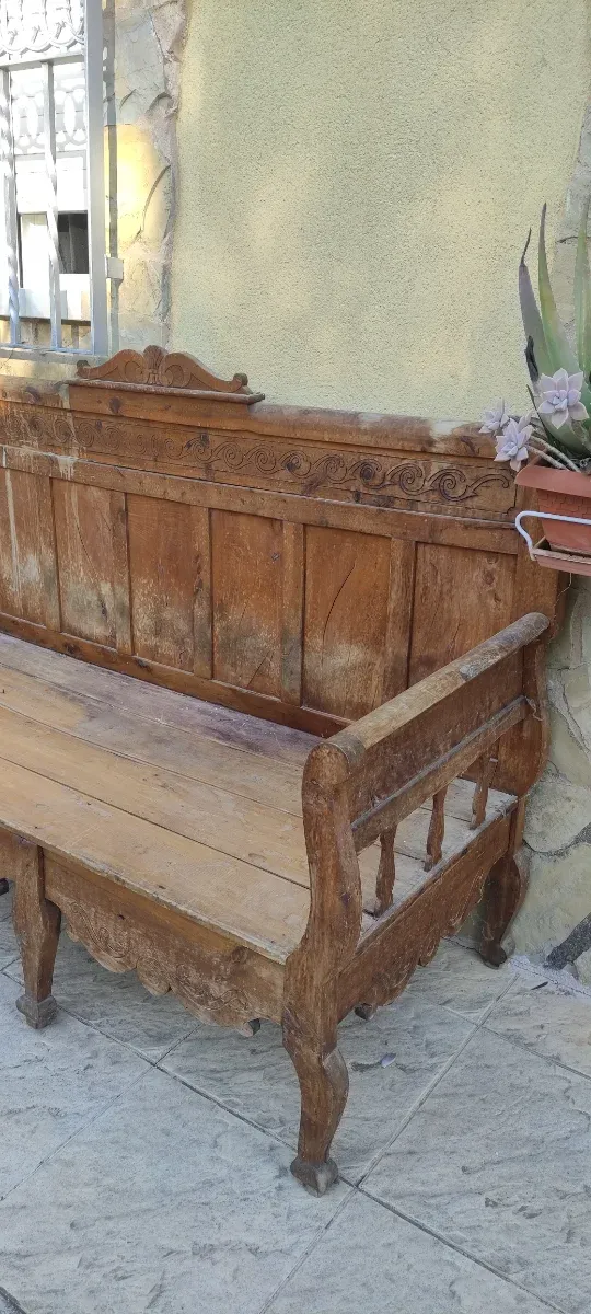 Sofá/Banco Madera Antigua +100 Años