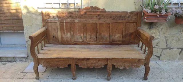 Sofá/Banco Madera Antigua +100 Años