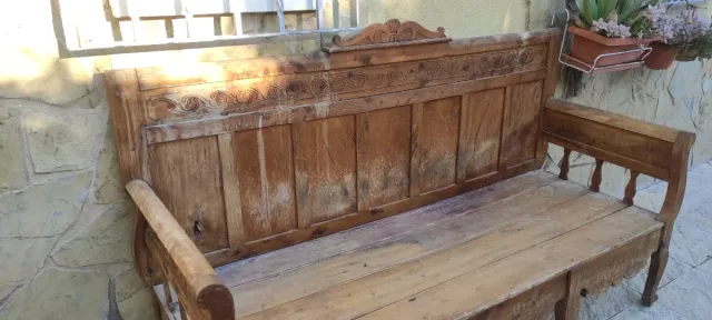 Sofá/Banco Madera Antigua +100 Años
