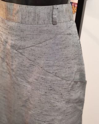 Gonna matita vintage Tg 48 grigio/argento