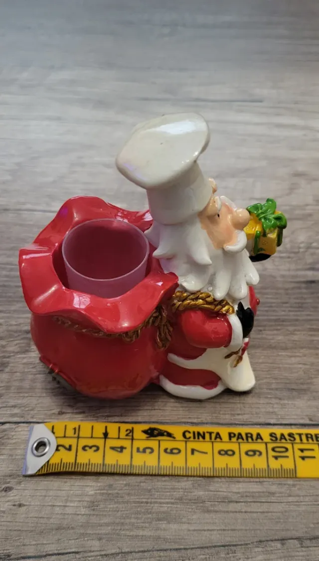 Cubiertos de Navidad con Papá Noel para aperitivos