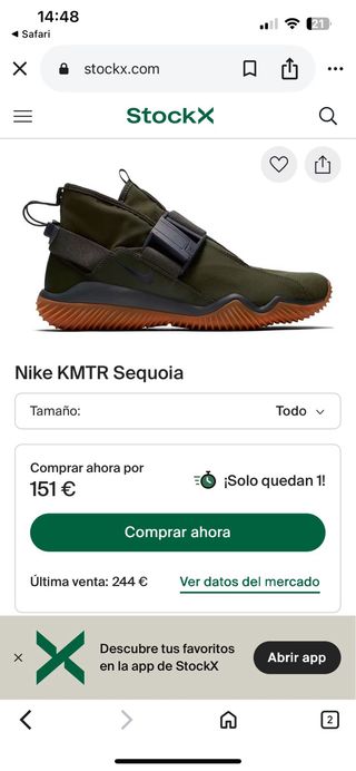 Nike Lab. ACG.07.KMTR Verde Talla 42
