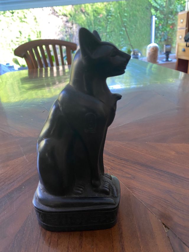 Figura Egipcia Diosa Bastet Negra