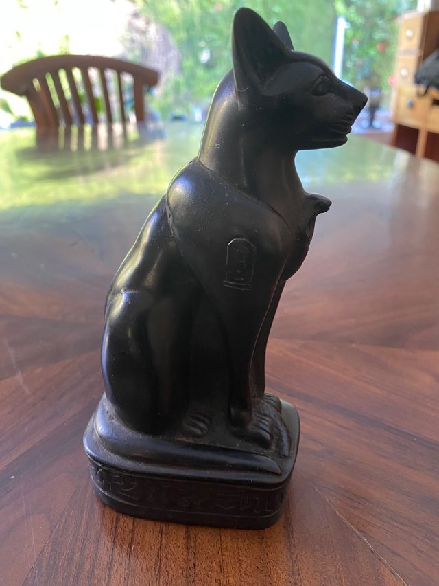 Figura Egipcia Diosa Bastet Negra