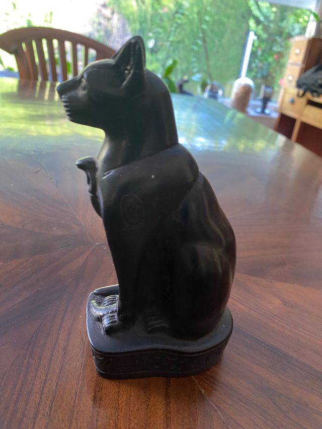 Figura Egipcia Diosa Bastet Negra