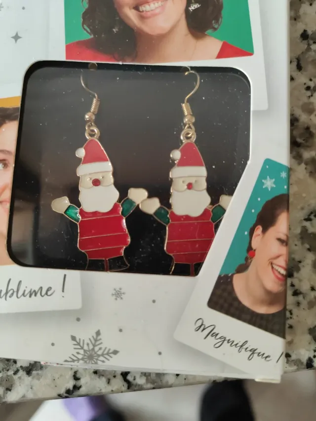 Orecchini Babbo Natale