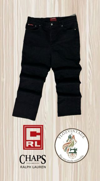 Pantalón Chaps Ralph Lauren Pitillo Negro M