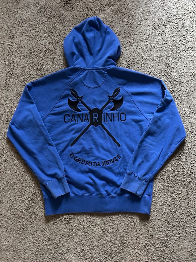 Felpa Nike Zip Up Vintage Blu