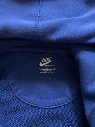 Felpa Nike Zip Up Vintage Blu