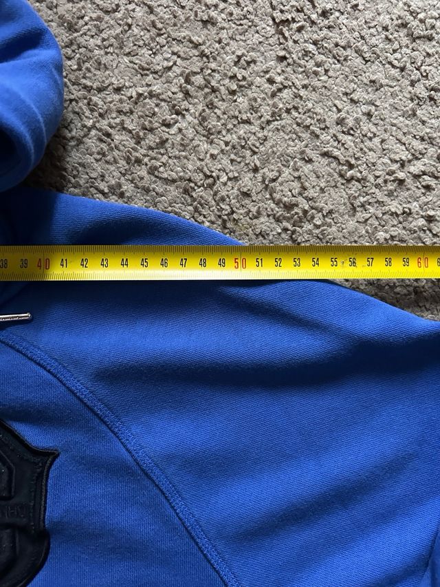 Felpa Nike Zip Up Vintage Blu