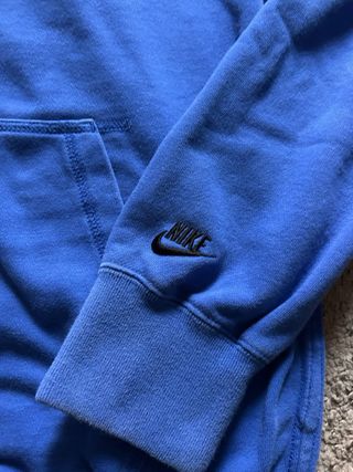Felpa Nike Zip Up Vintage Blu
