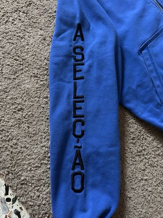 Felpa Nike Zip Up Vintage Blu