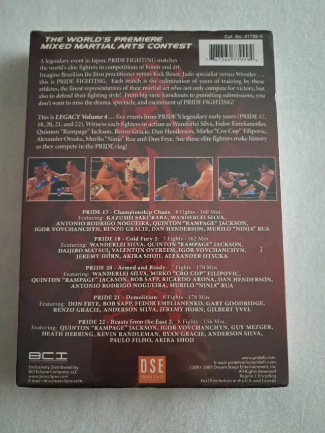 Colección DVDs Pride FC MMA Vol. 4