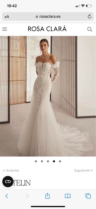 Vestido de Novia Rosa Clara Blanco