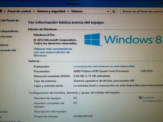 Torre PC EVEN Negra Windows 8