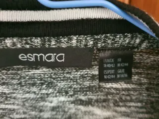 Cardigan mujer negro y gris