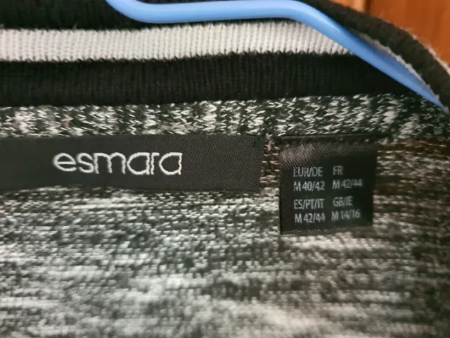 Cardigan mujer negro y gris