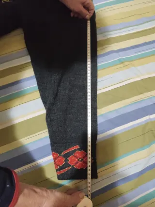 Cárdigan mujer gris y rojo