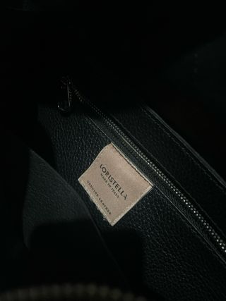 Borsa Loristella Pelle Martellata Tracolla Nera