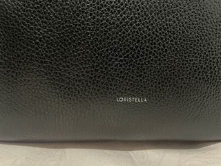 Borsa Loristella Pelle Martellata Tracolla Nera