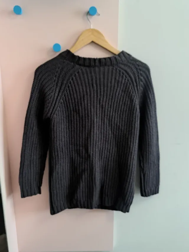 Cárdigan gris de punto