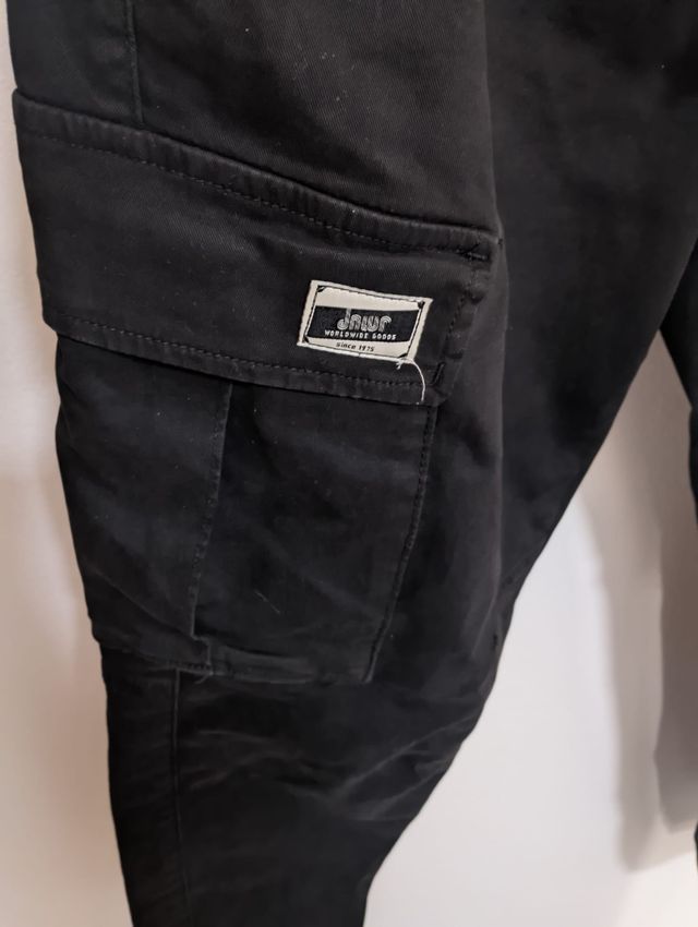 Pantalón Cargo Negro Zara Talla M
