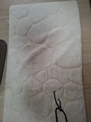 Tappeto bagno cotone bianco 60x180